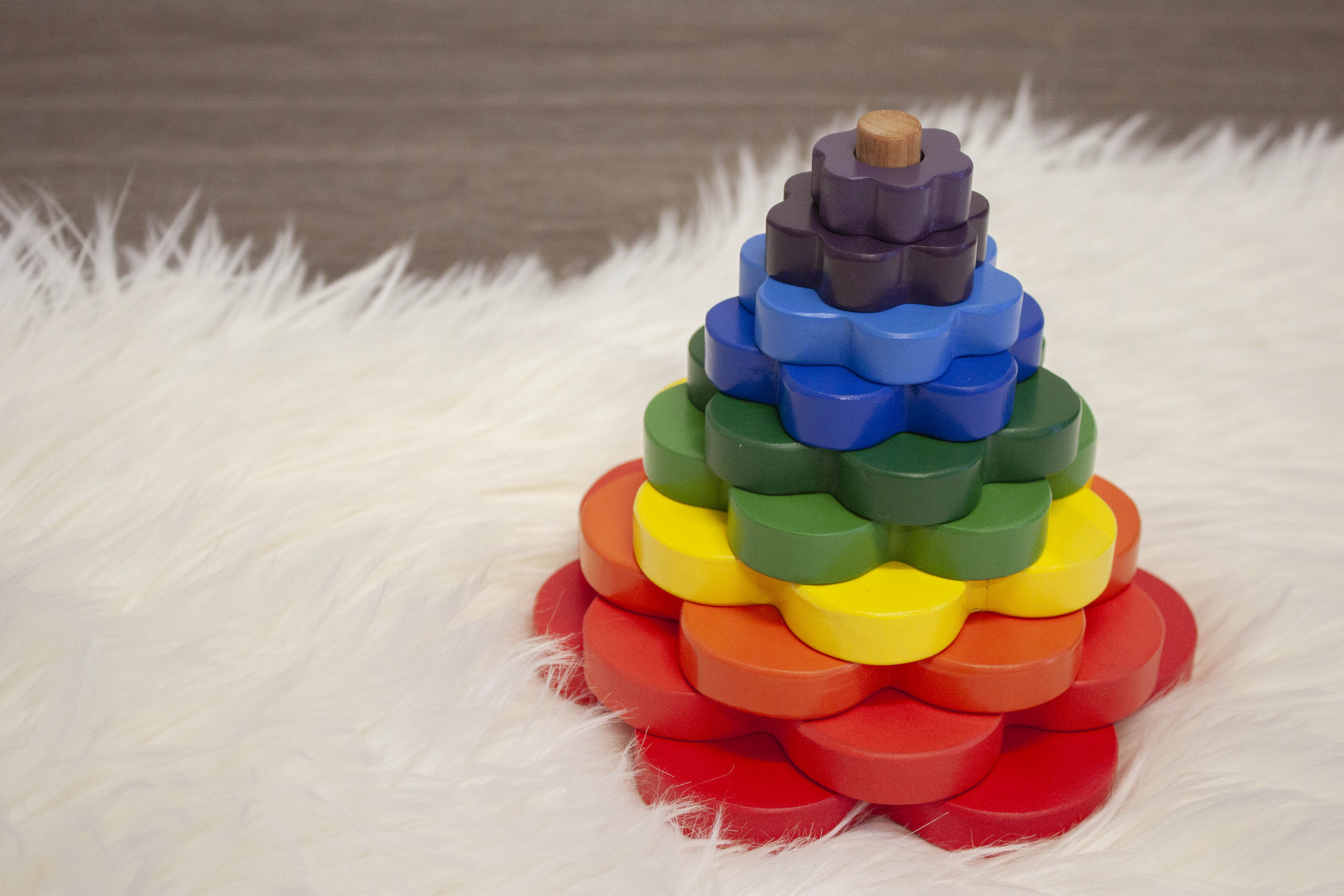 Flower stacking toys toddler