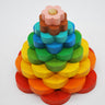 Flower wooden stack toys