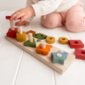 Wooden counting stacker