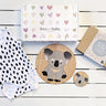 Baby Got Mail Gift Box - Letters to my child, singlet bodysuit and Koala placemat and coaster