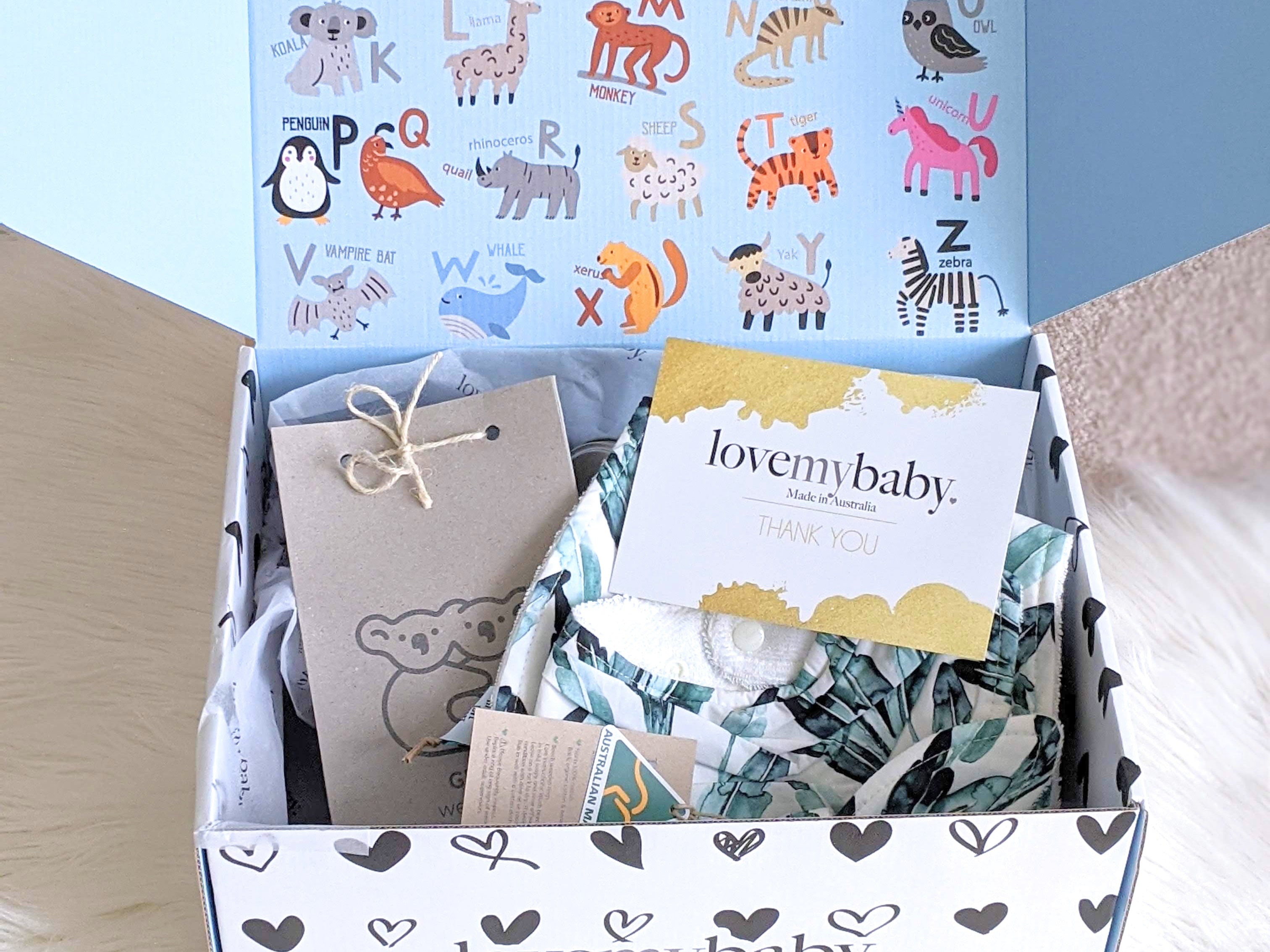 Personalised baby gift box