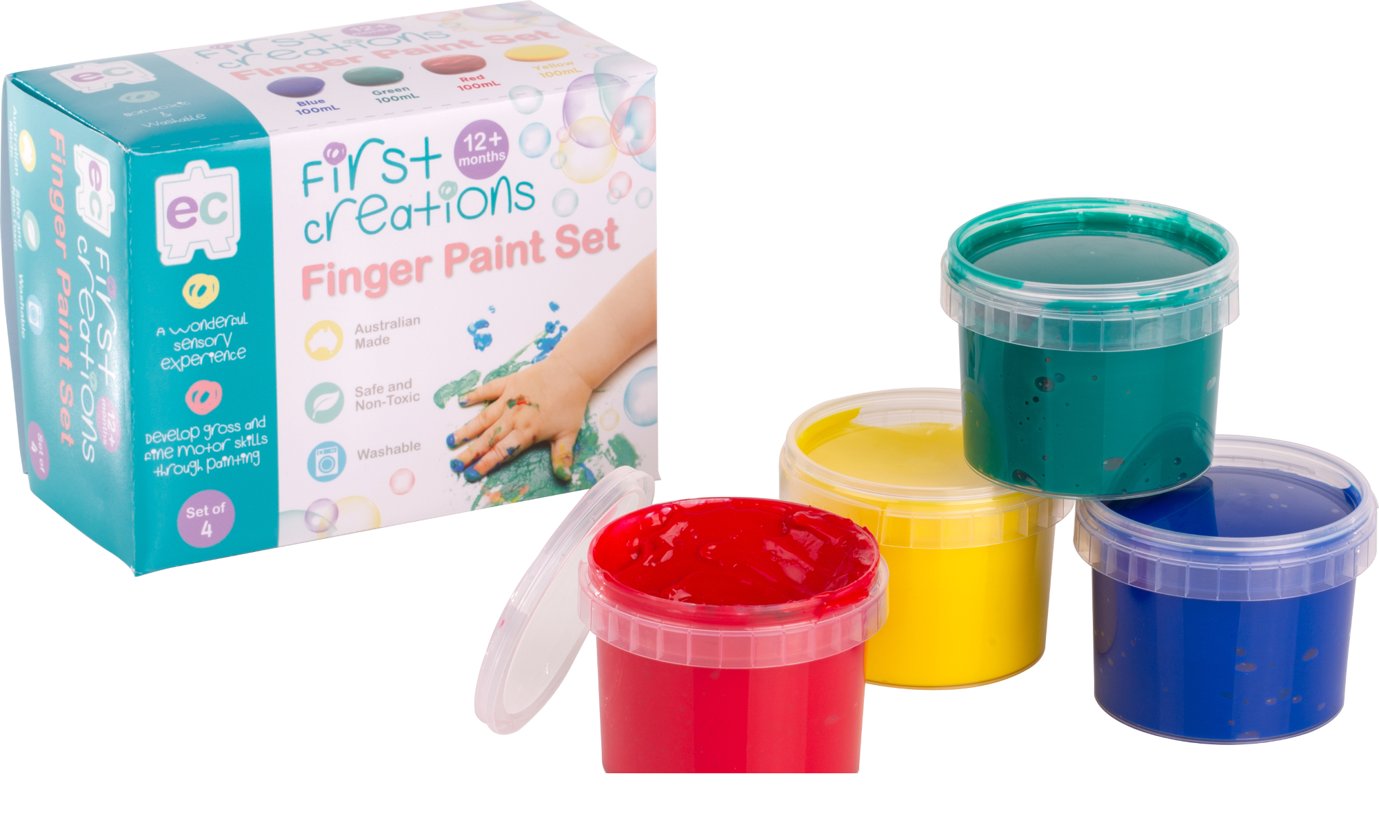 Toddler finger paint