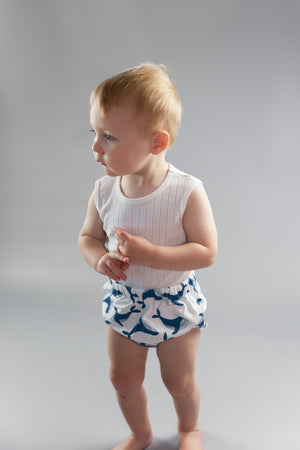 Organic Baby Bloomers - Whale