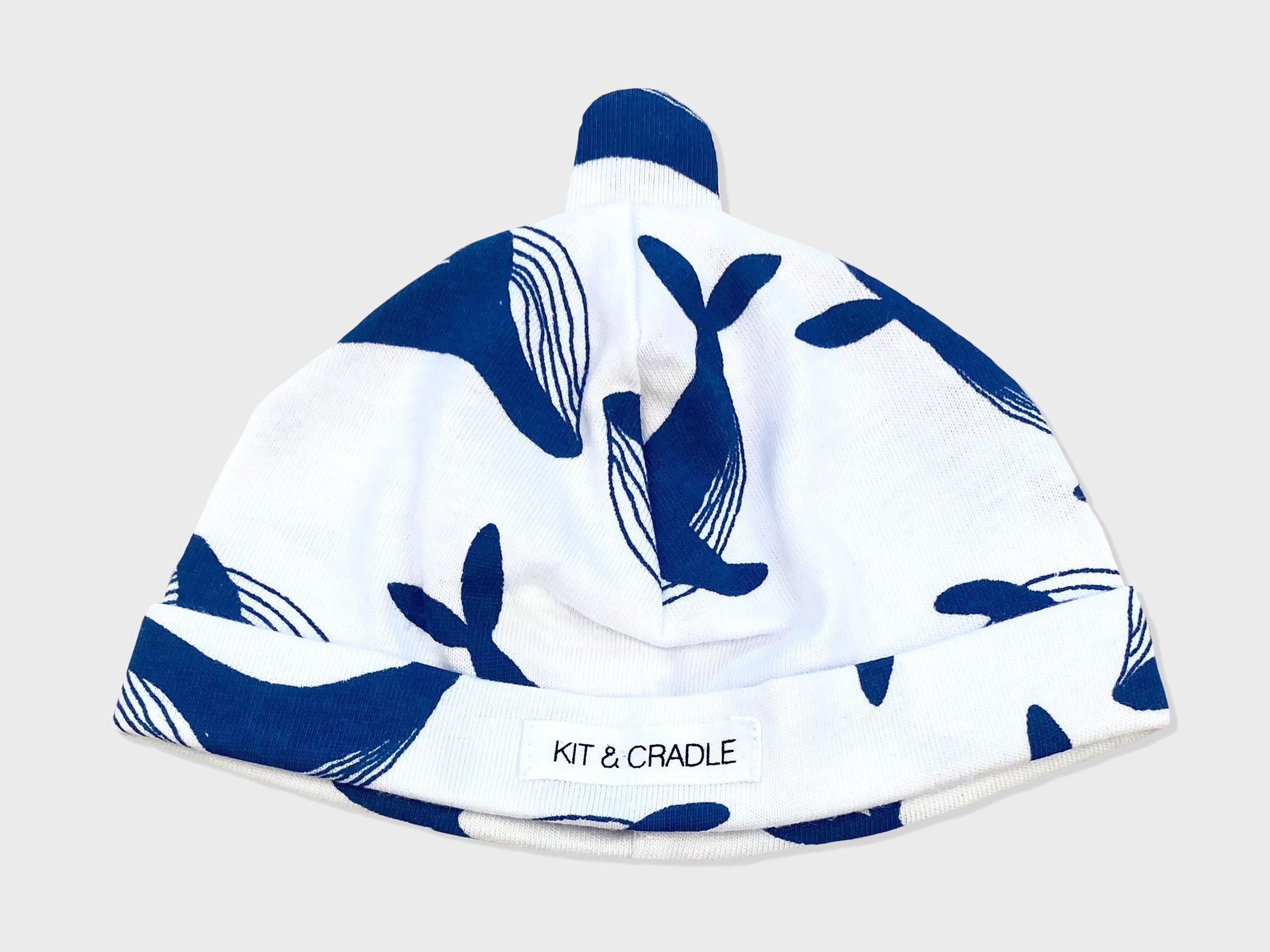 Whale newborn hat