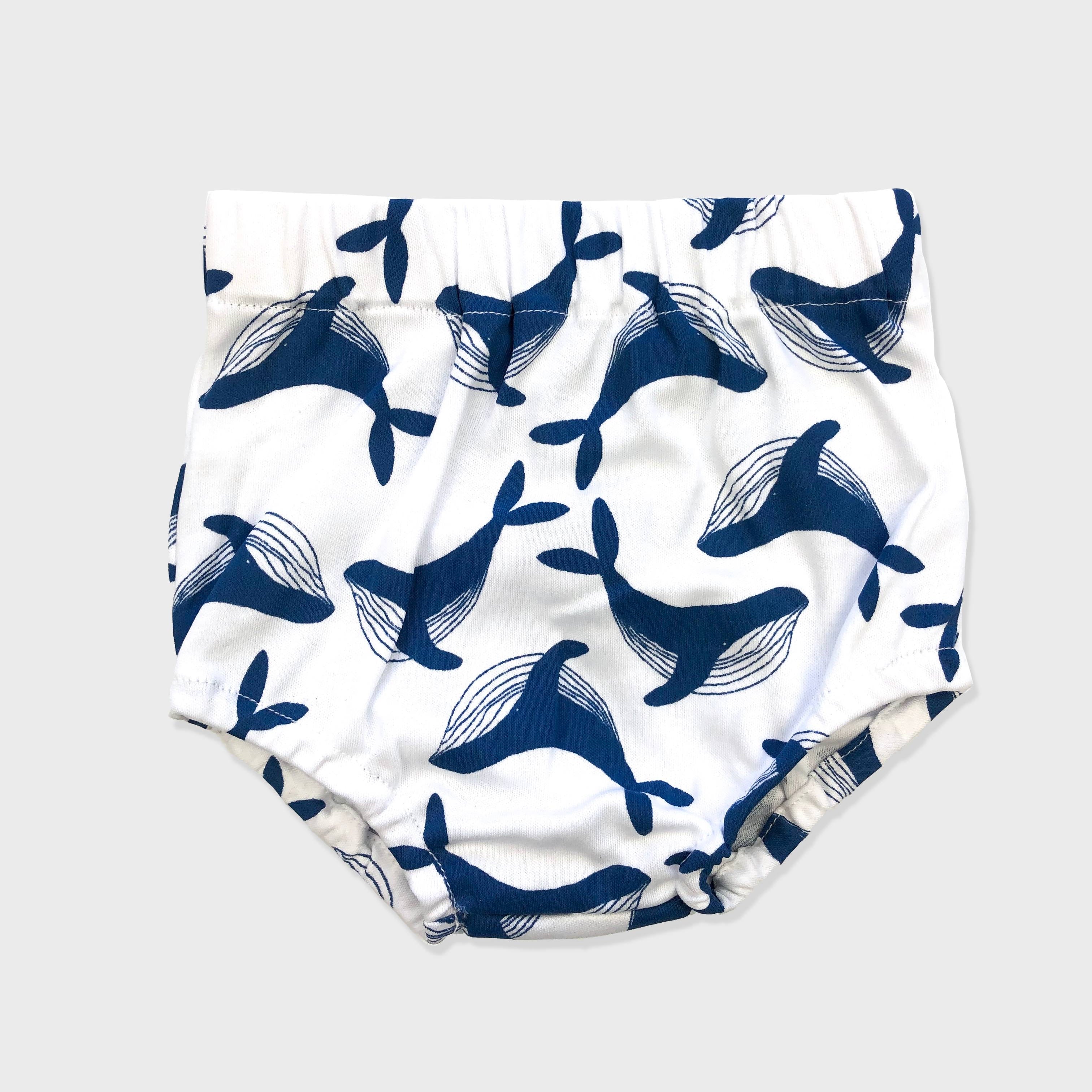 Whale print bloomers